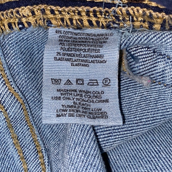 We the Free High Rise Raw Hem Skinny Blue Jeans 31 - Picture 9 of 11